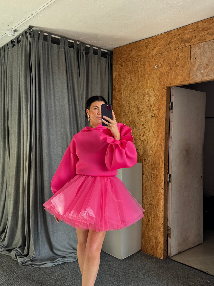 Pink Fluffy Mini Tulle Skirt - SALE