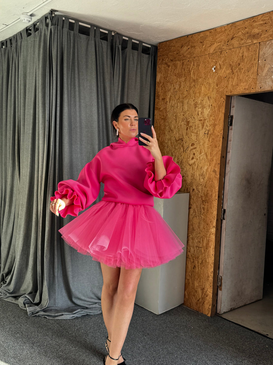 Pink Fluffy Mini Tulle Skirt - SALE