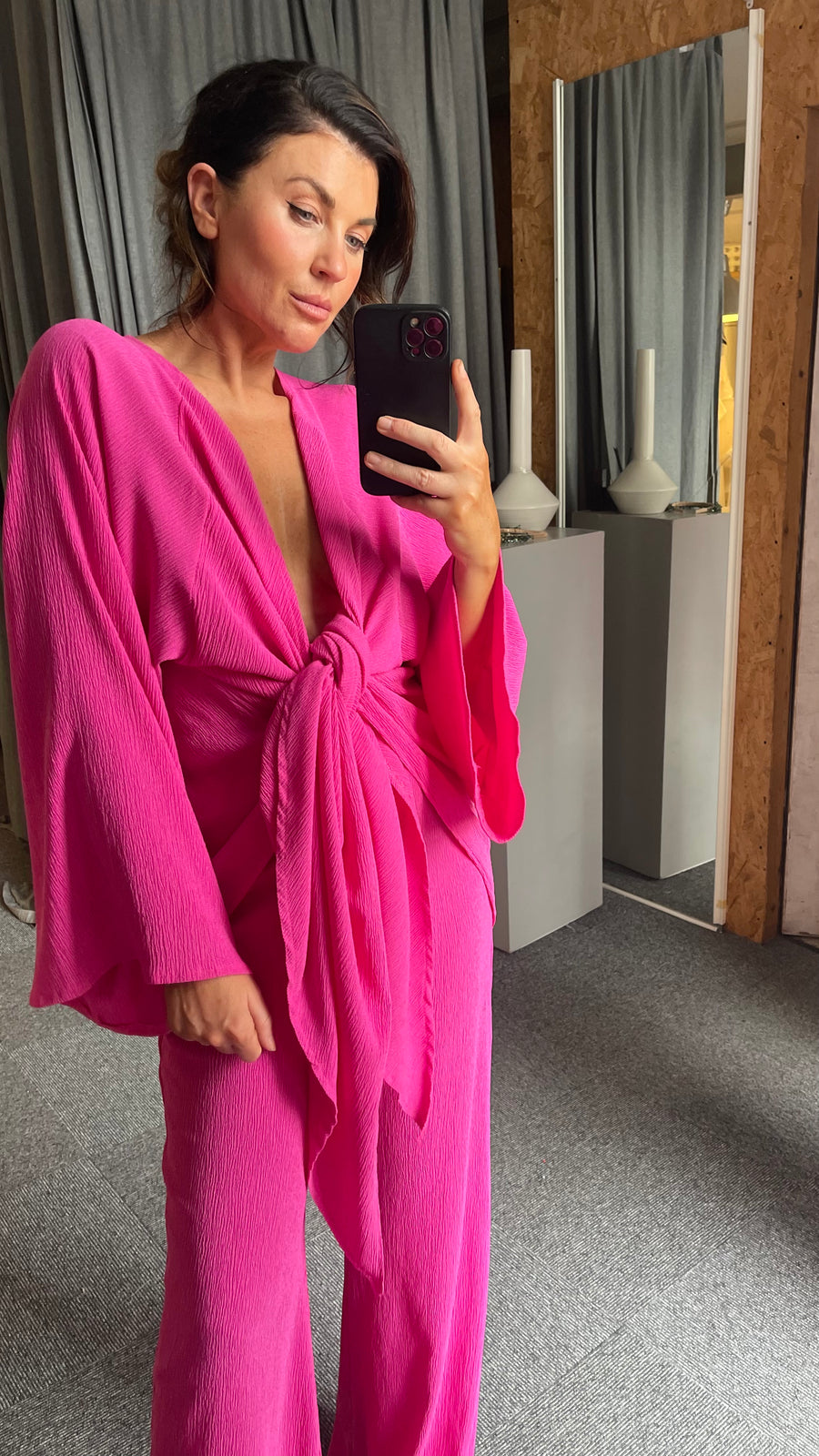 Hot Pink Kimono Co-ord