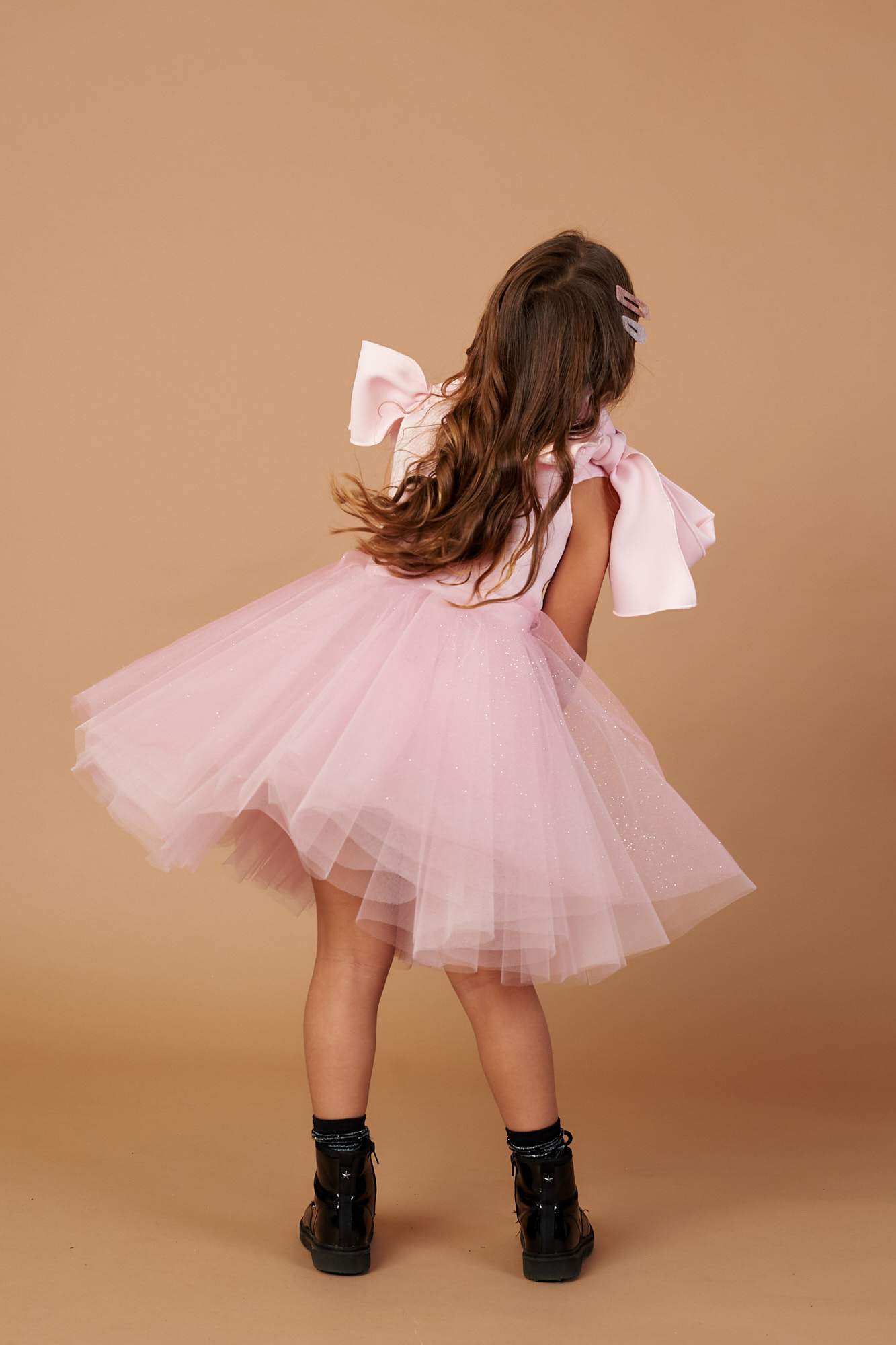 Pink glitter 2025 tulle skirt