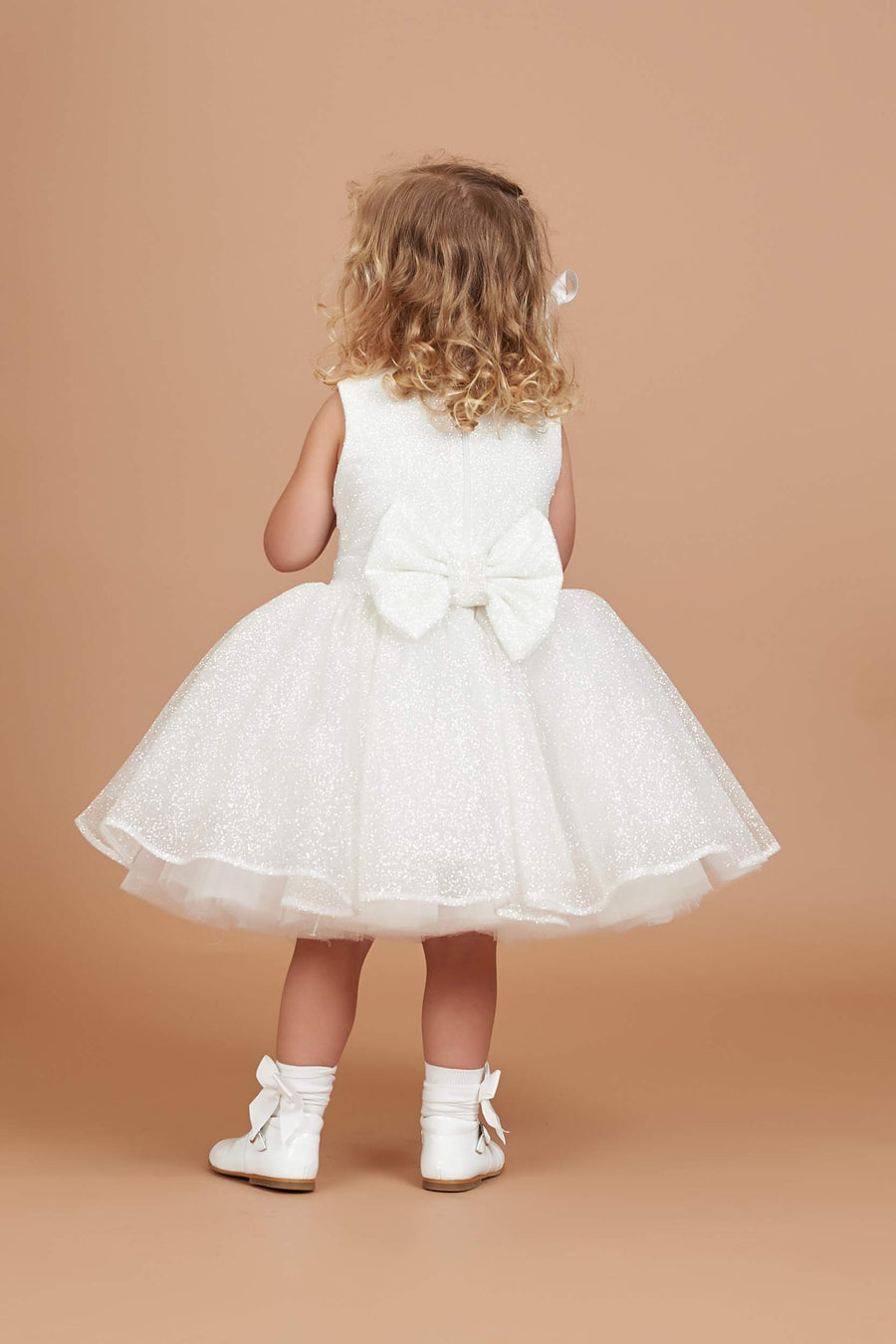 Brea Glitter Flower Girl Dress