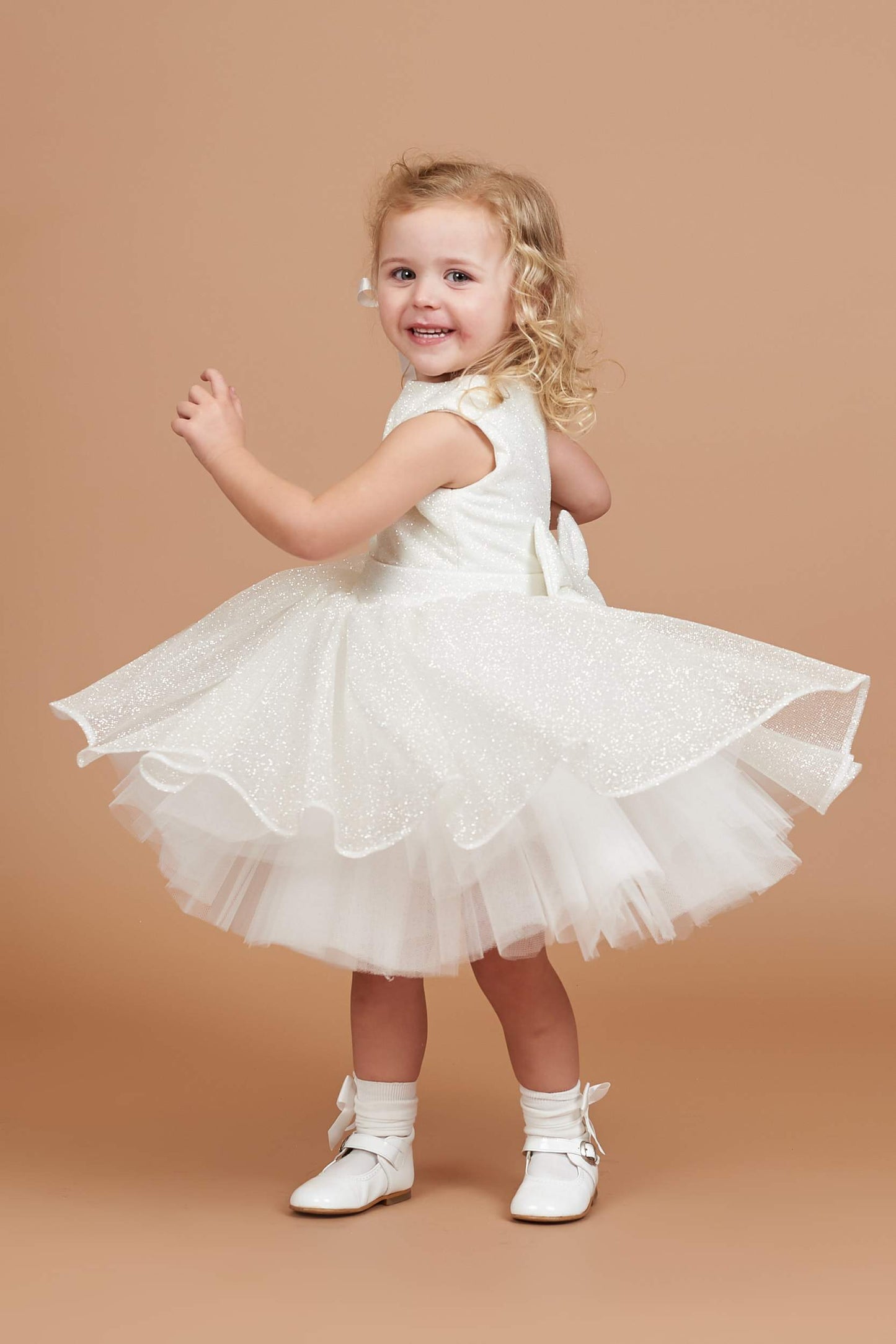 Brea Glitter Flower Girl Dress - SALE