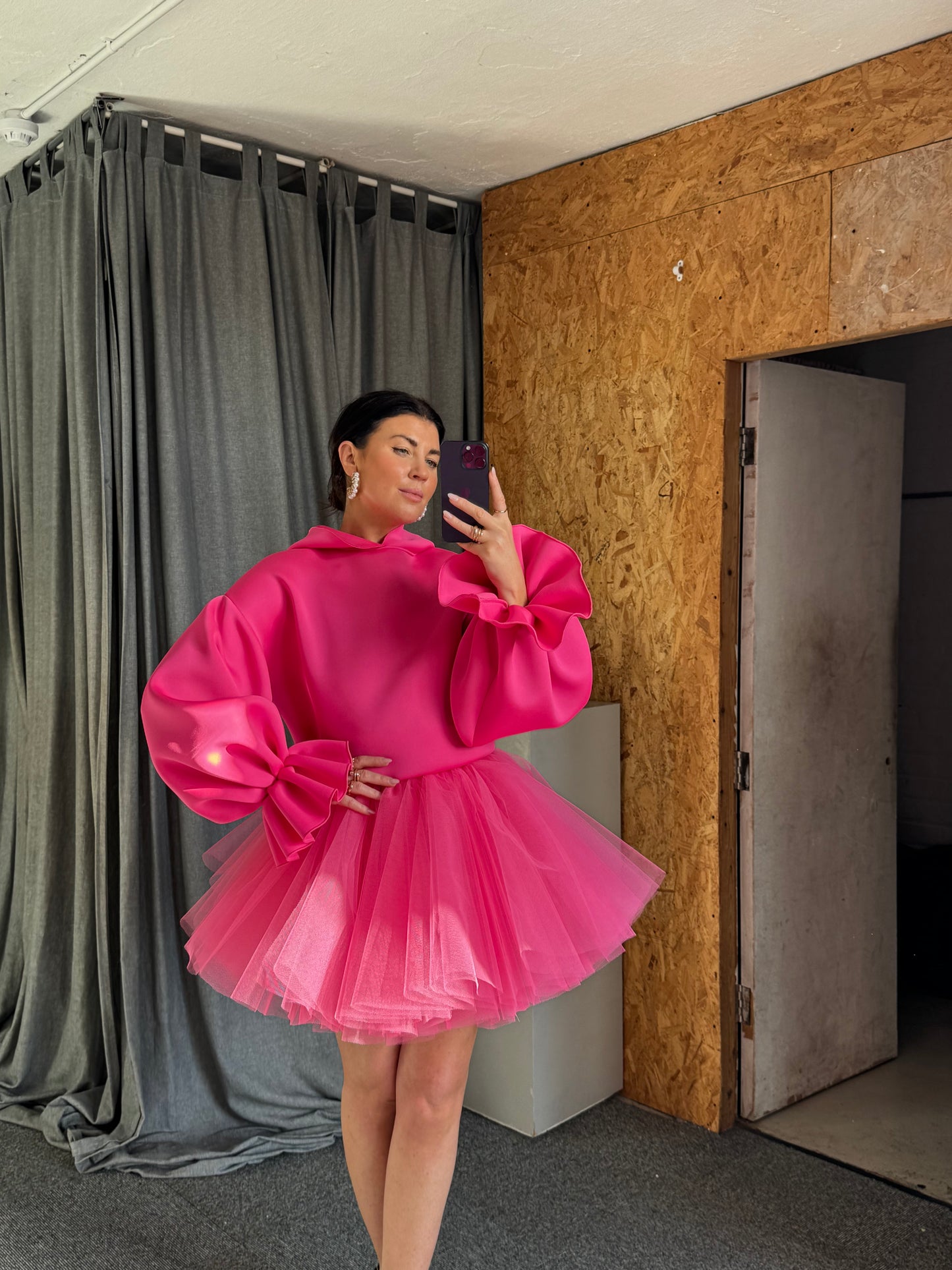 Fluffy Pink Mini Tulle Skirt