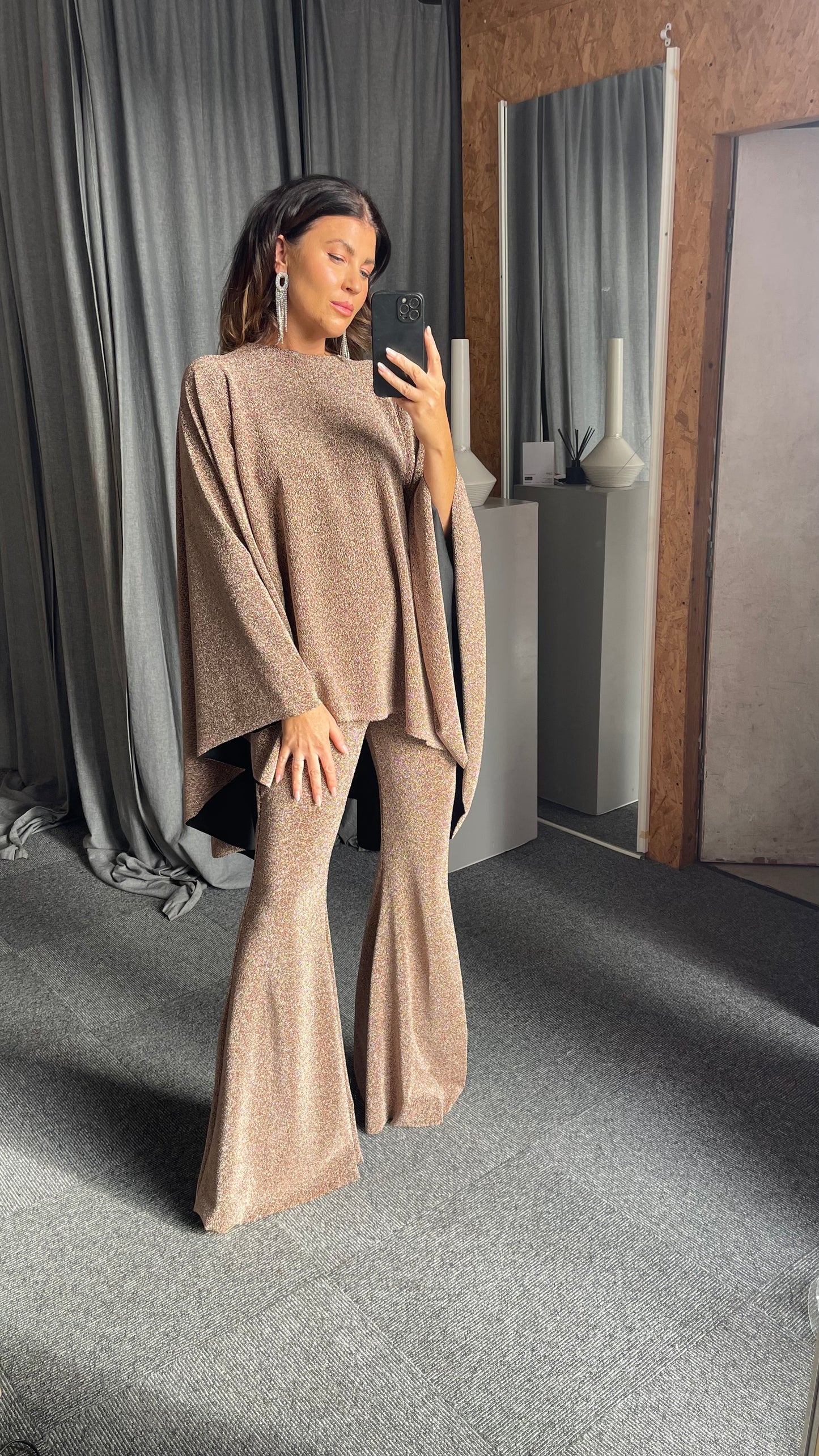 Bronze Maternity Glitter Multiway Taba Suit