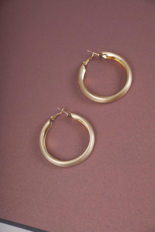 Willow Gold Hoop Earrings