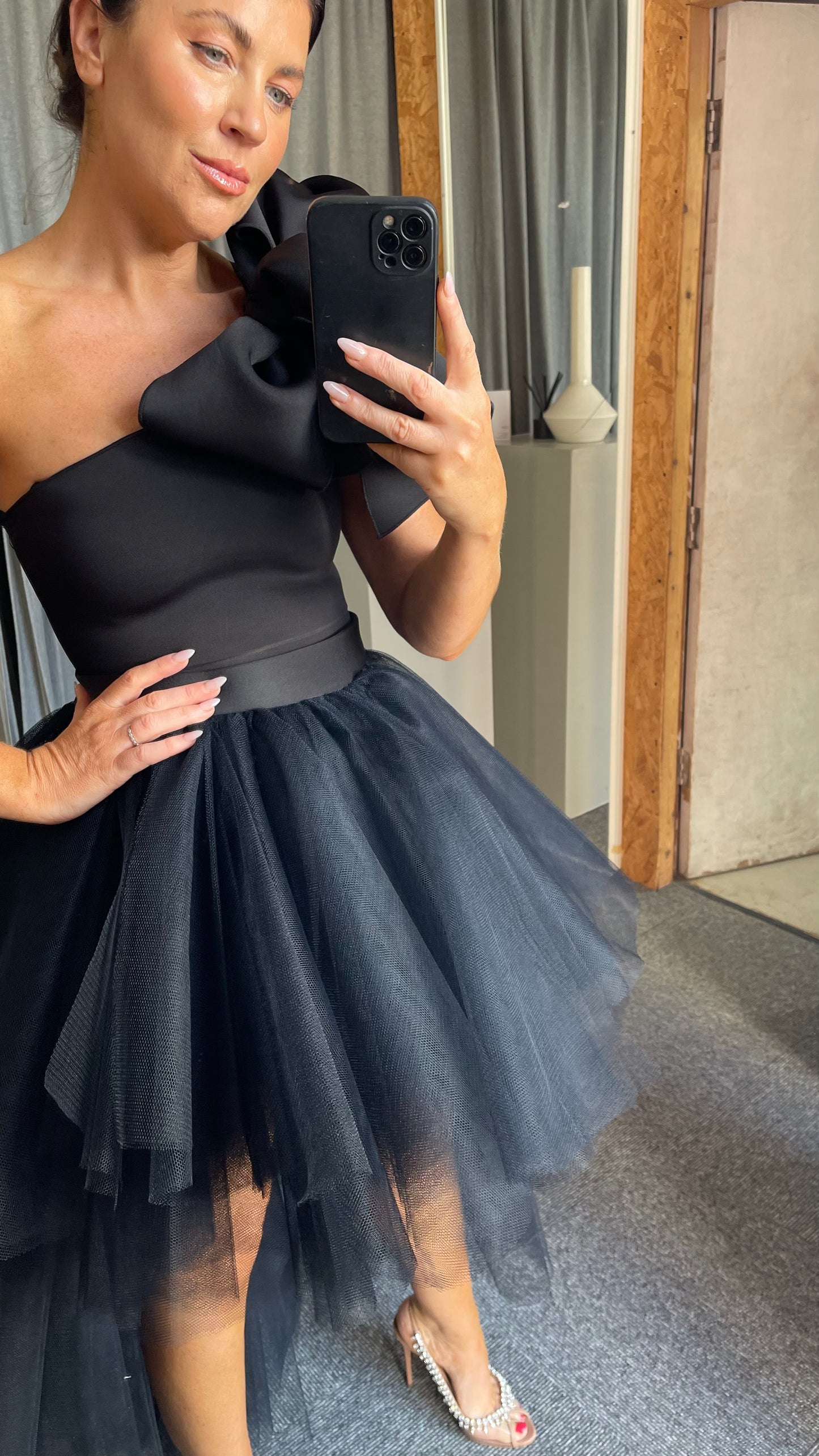 Black Roxy Tulle Skirt