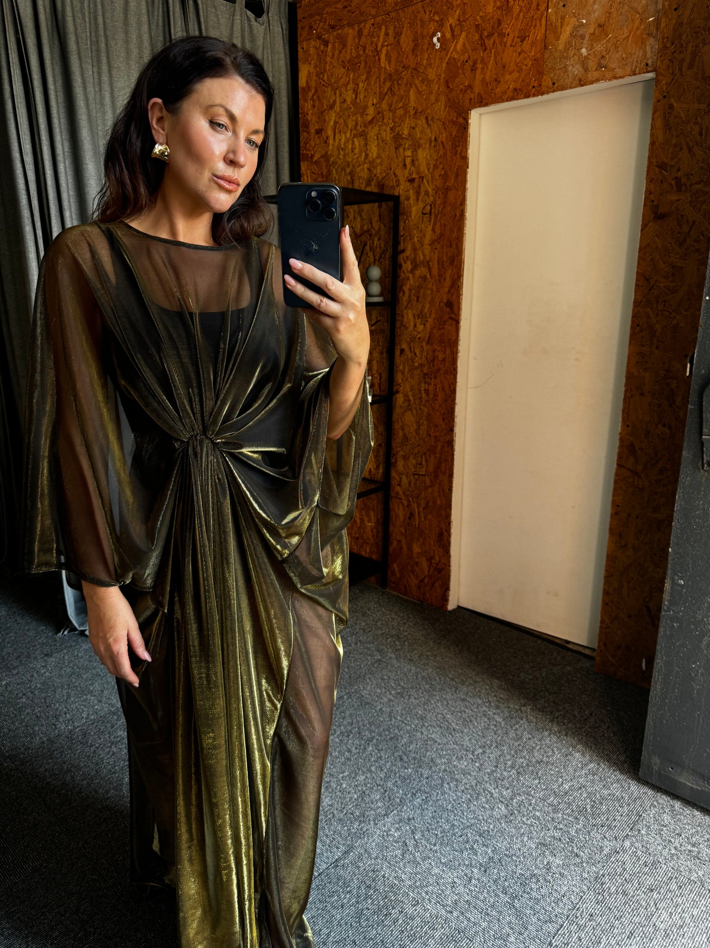 Gold Metallic Kaftan