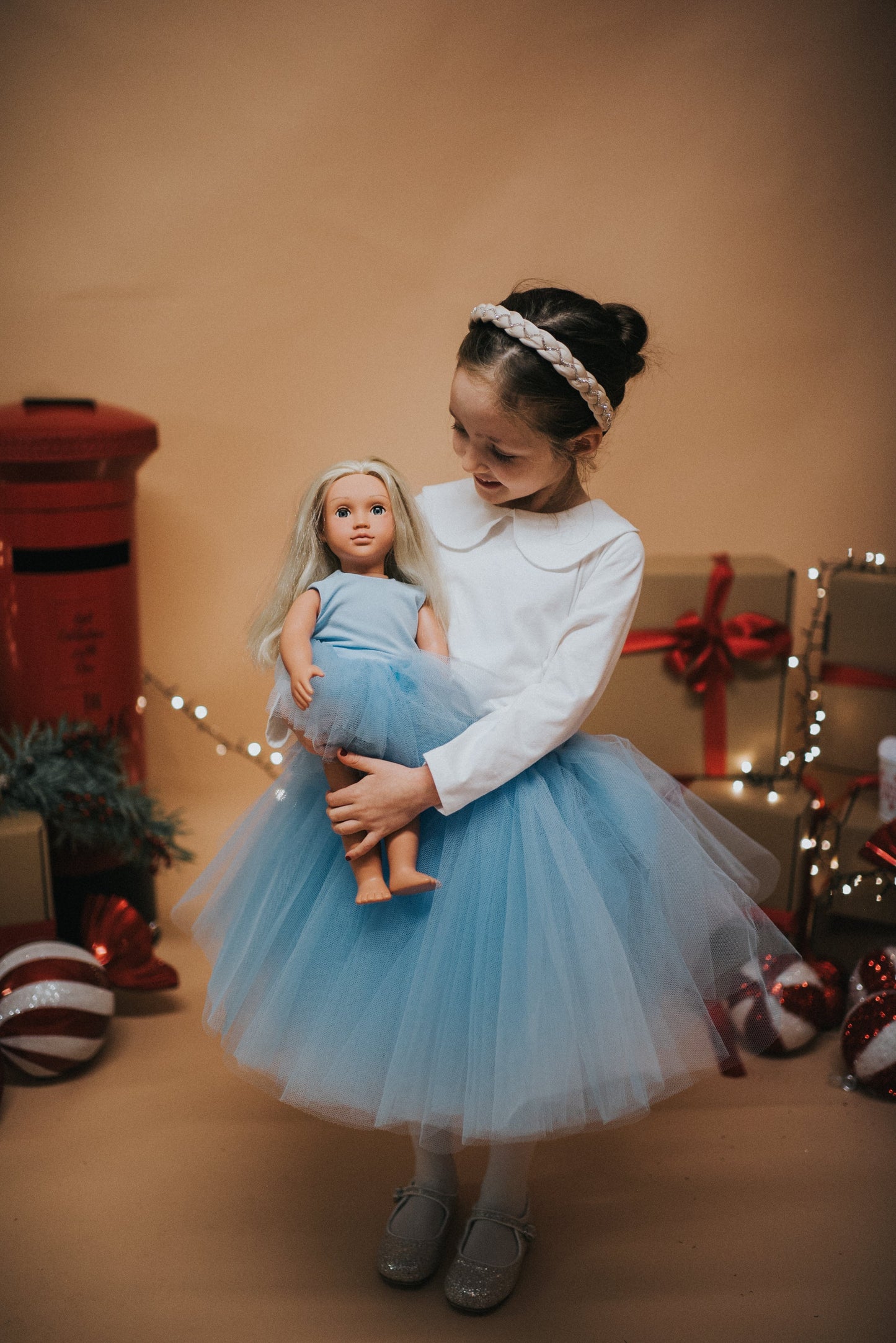 Baby Blue Tulle Kids Skirt