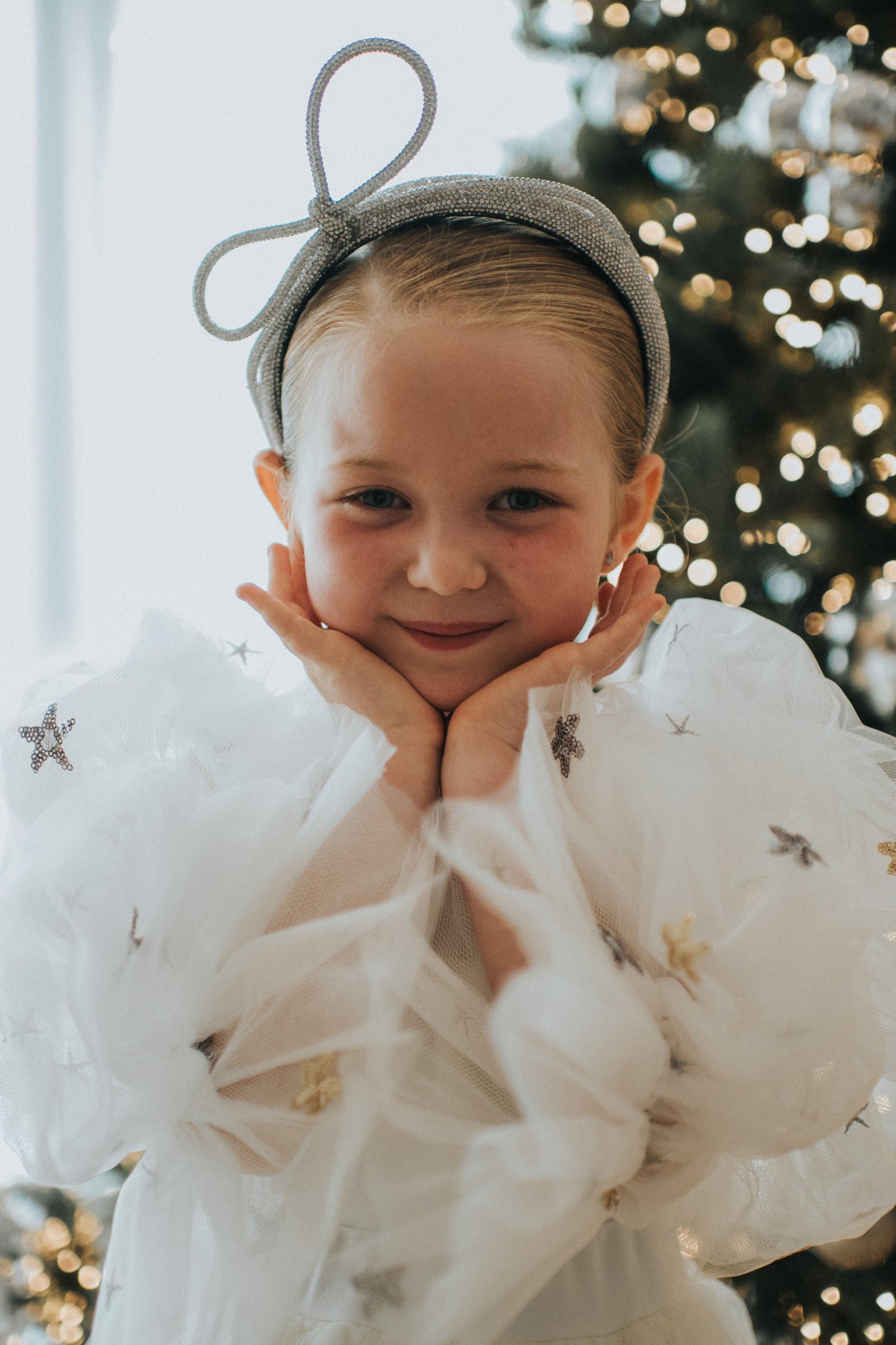 Dreamy Ivory Sequin Star Tulle Dress