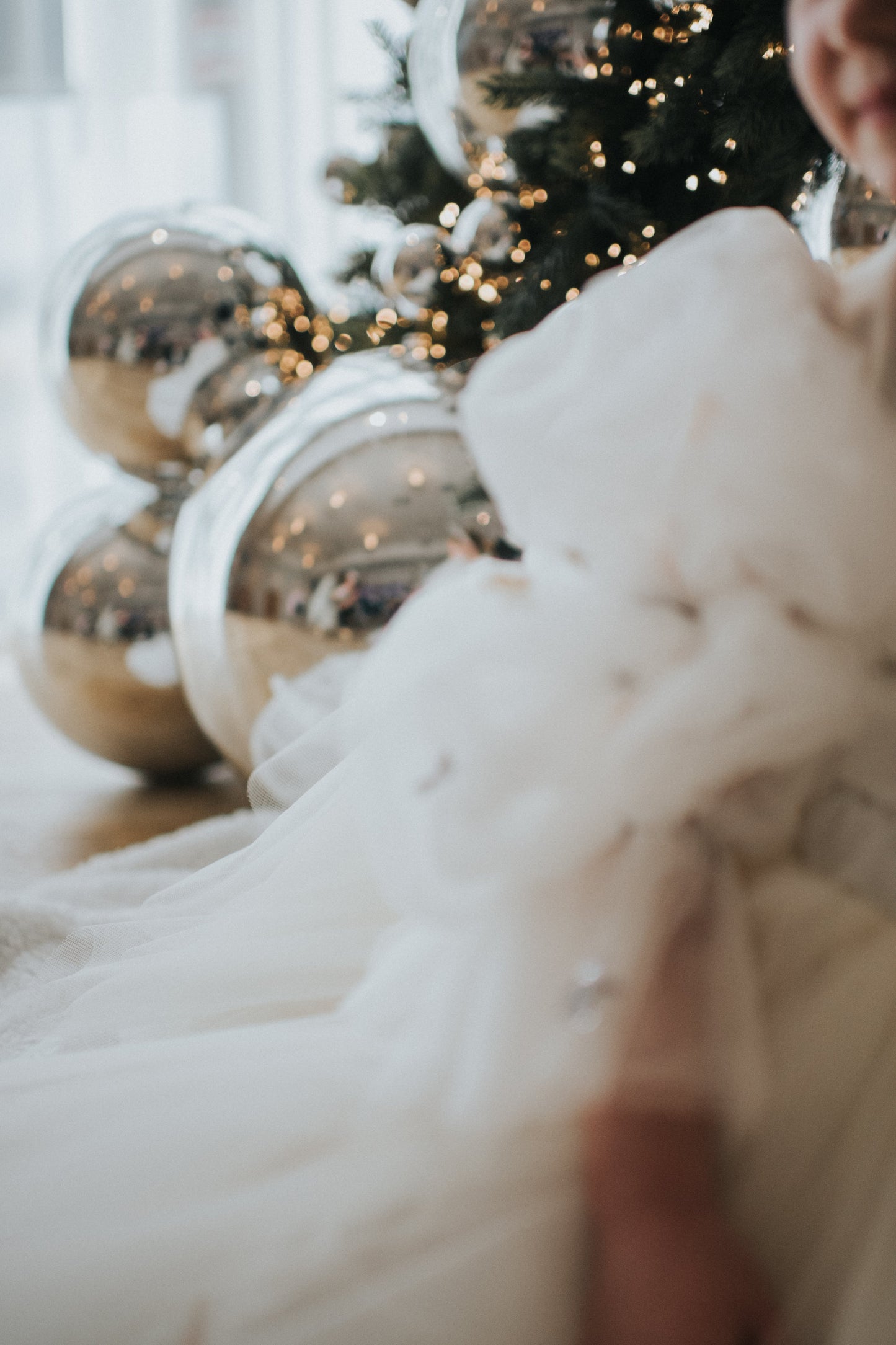 Dreamy Ivory Sequin Star Tulle Dress