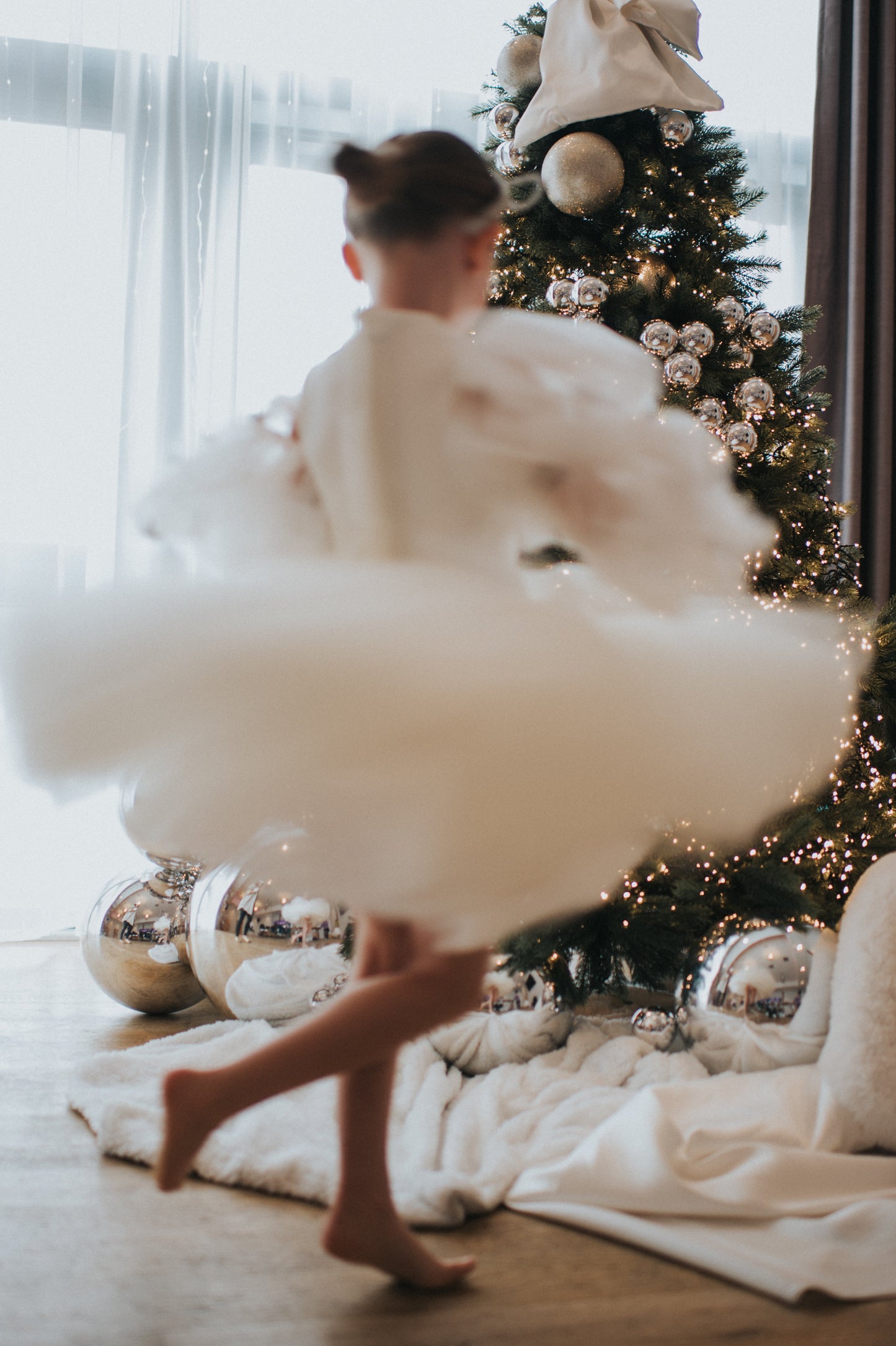 Dreamy Ivory Sequin Star Tulle Dress