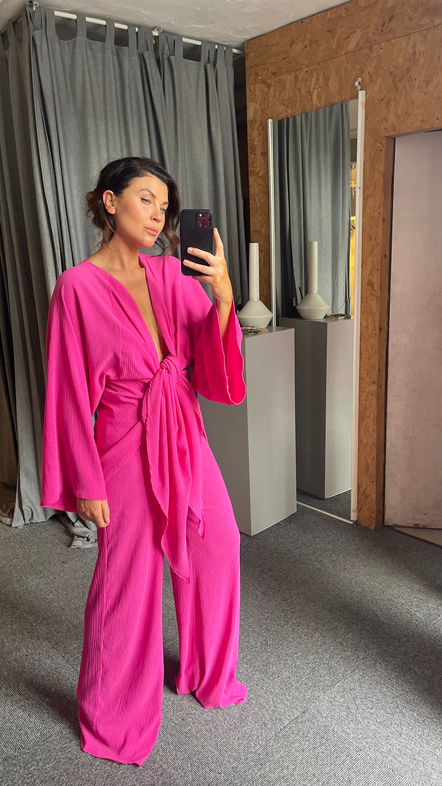 Hot Pink Kimono Co-ord