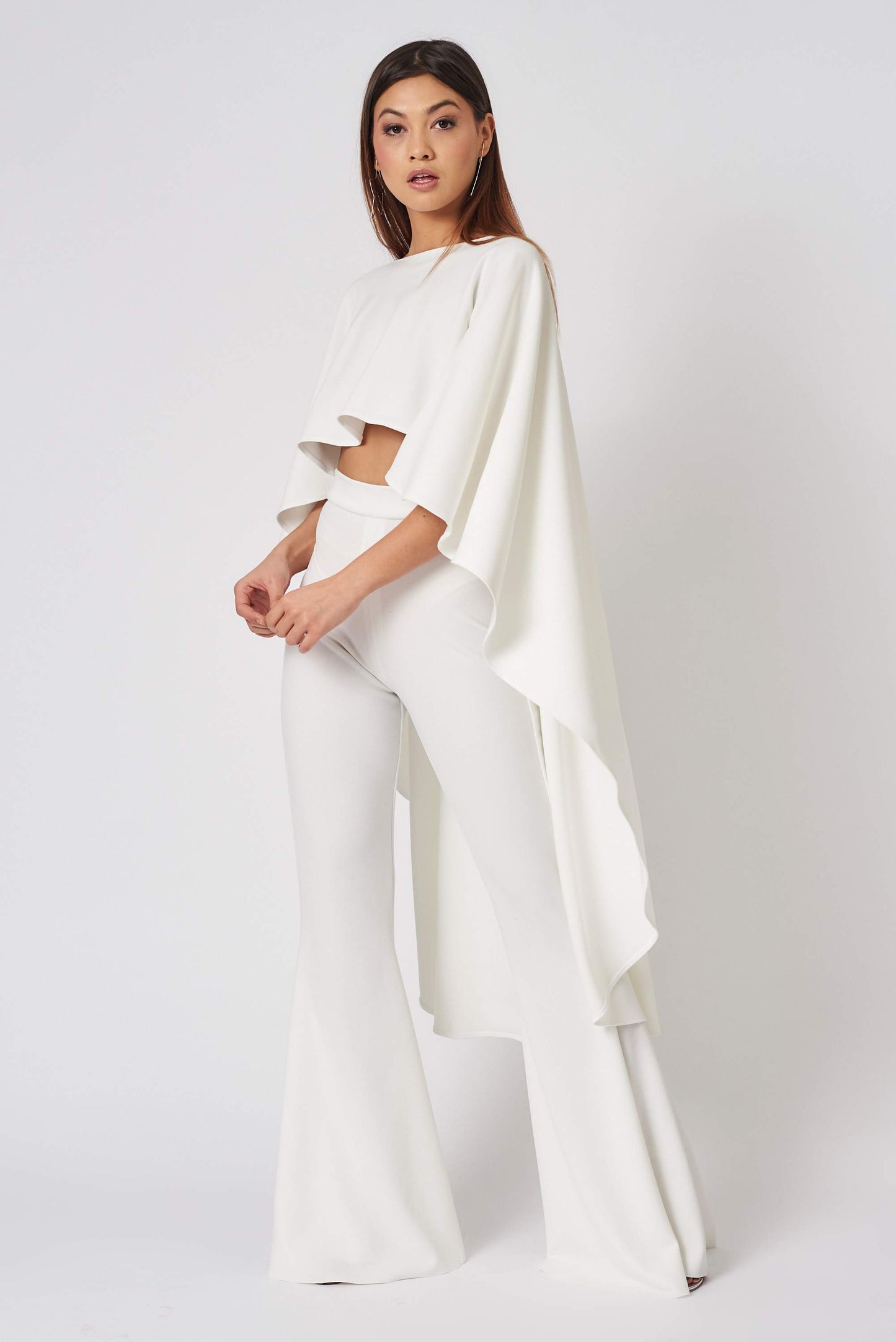 Ivory Cropped Roxy Suit