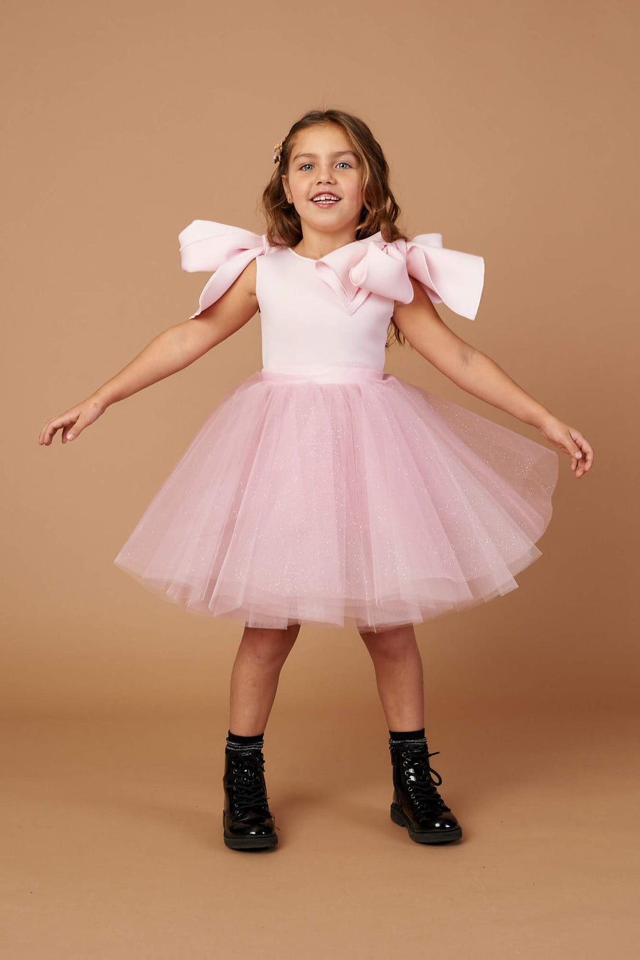 Eva Glitter Pink Tulle Skirt