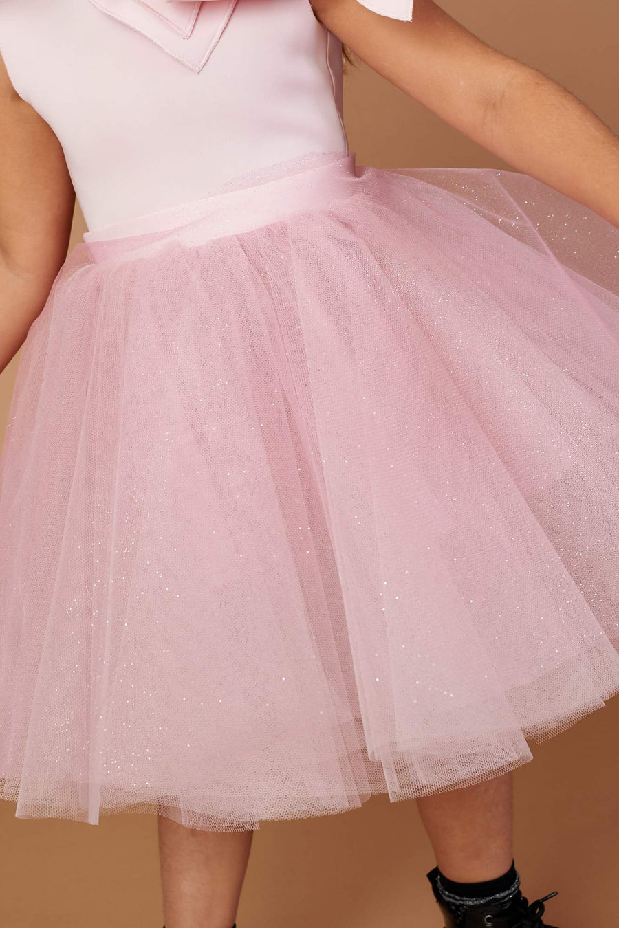 Eva Glitter Pink Tulle Skirt