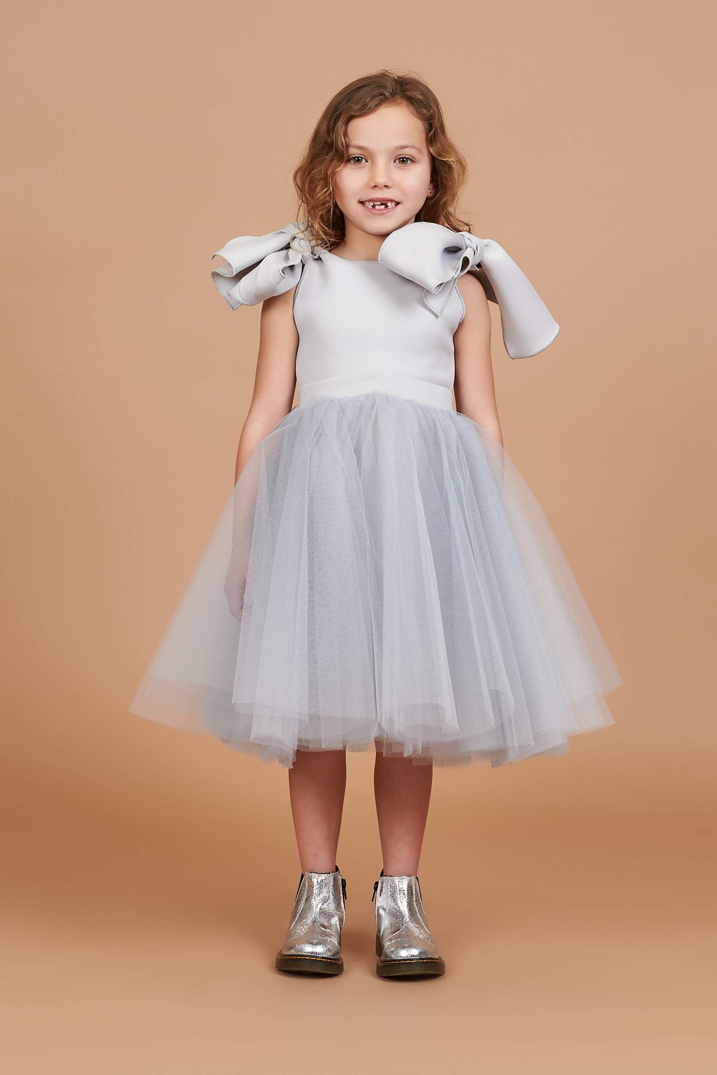 Holly Silver Tulle Dress