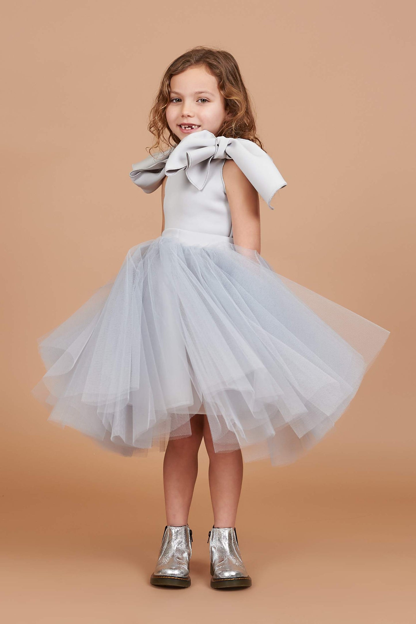 Holly Silver Tulle Dress