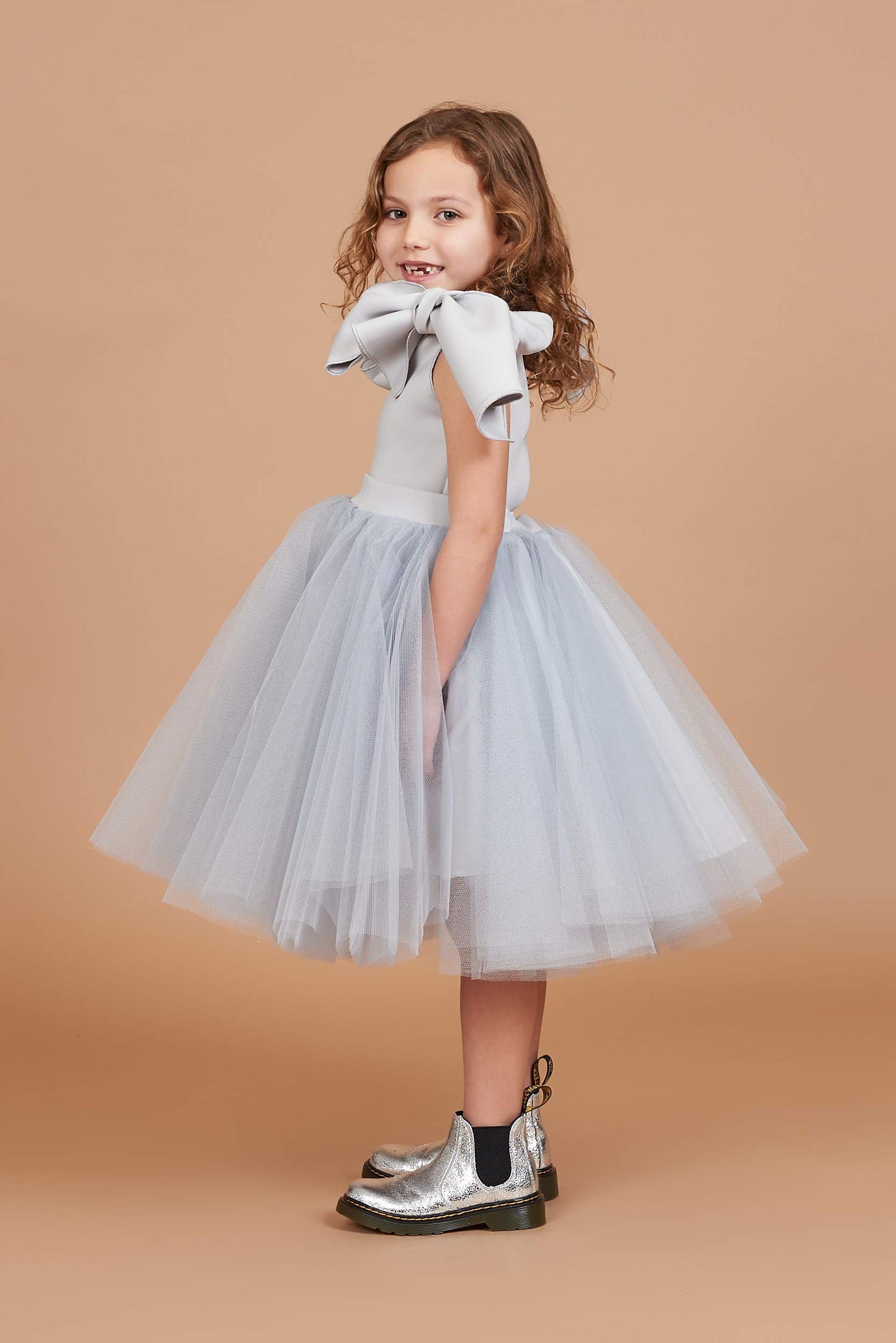 Holly Silver Tulle Dress