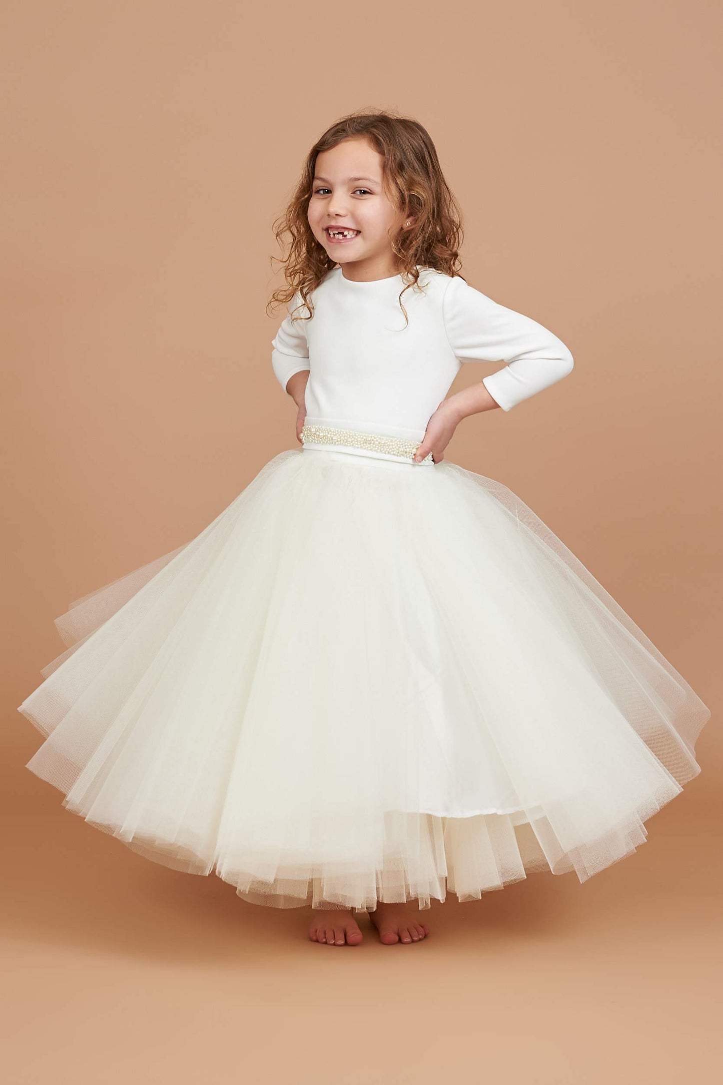 Lottie Pearl Waist Tulle Dress