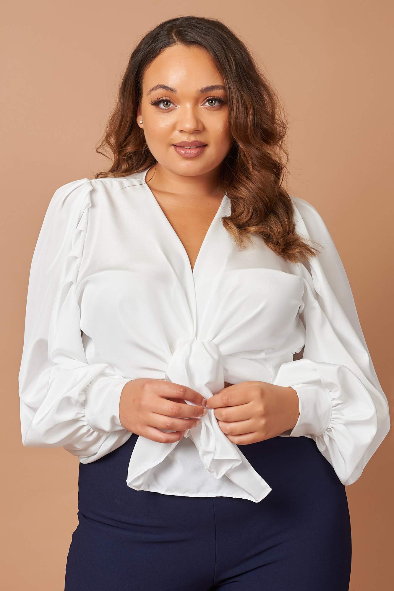 Ivory Bell Sleeve Blouse - SALE