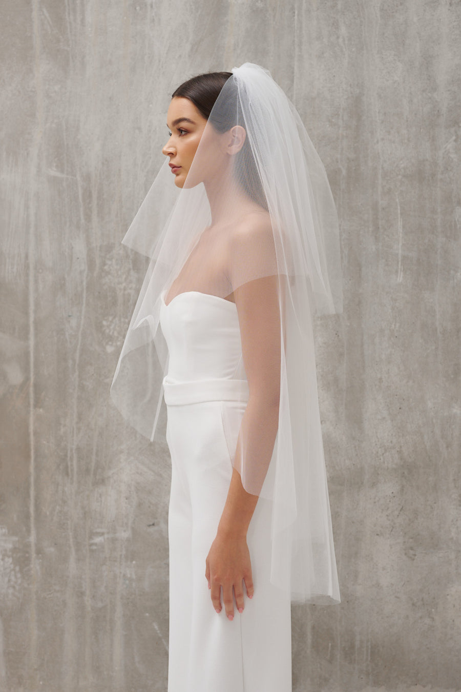Ivory Two Tier Veil