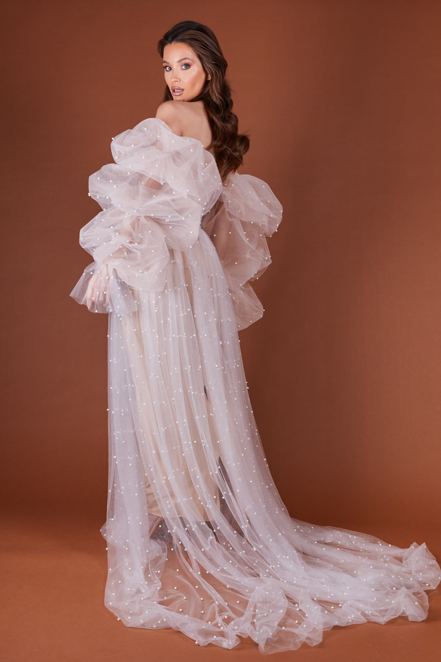 Pearl Beaded Dream Tulle Dress