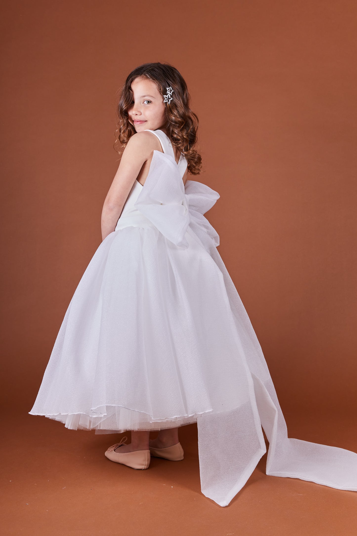 Maya Bow Flower Girl Dress