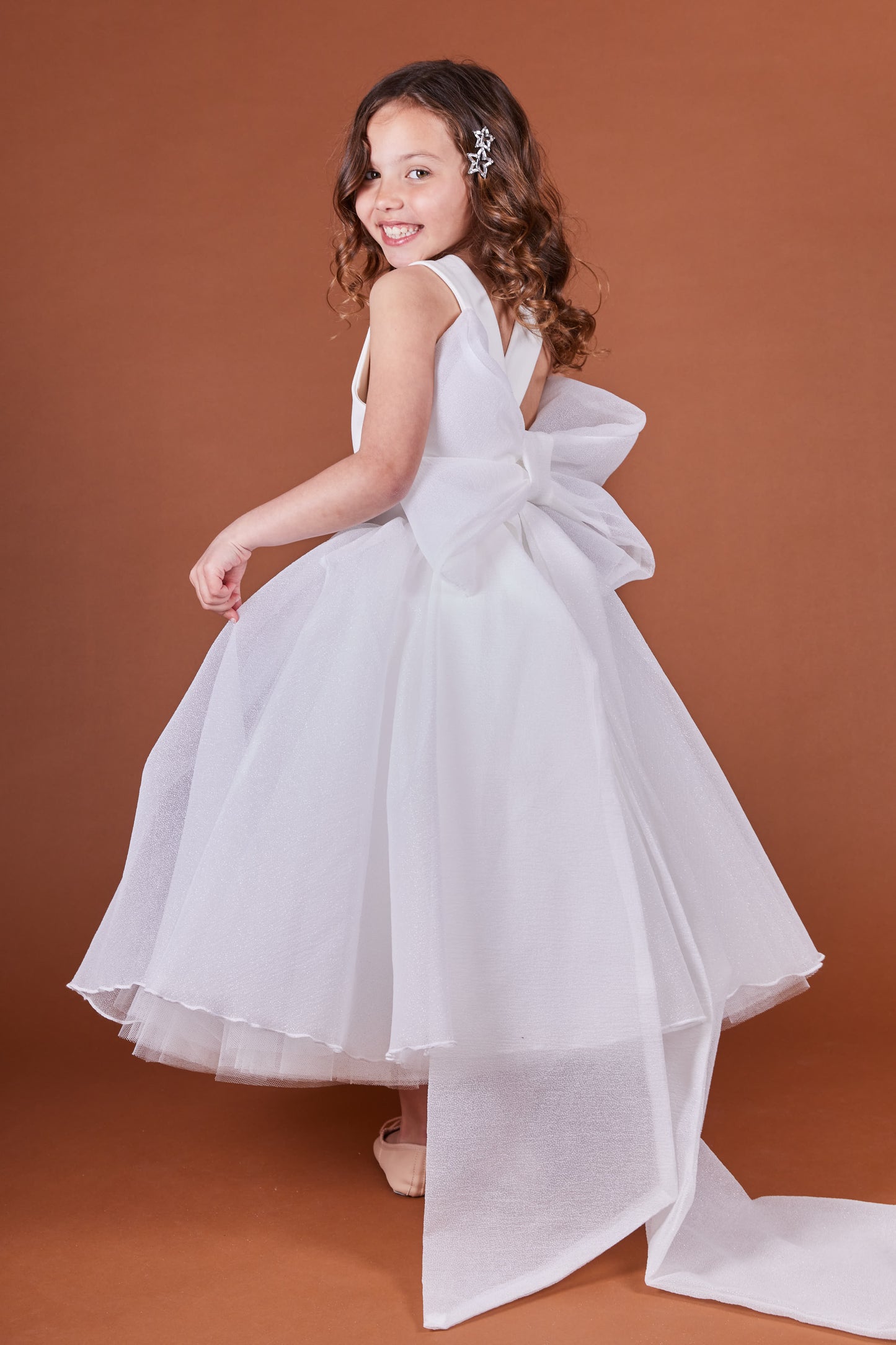 Maya Bow Flower Girl Dress