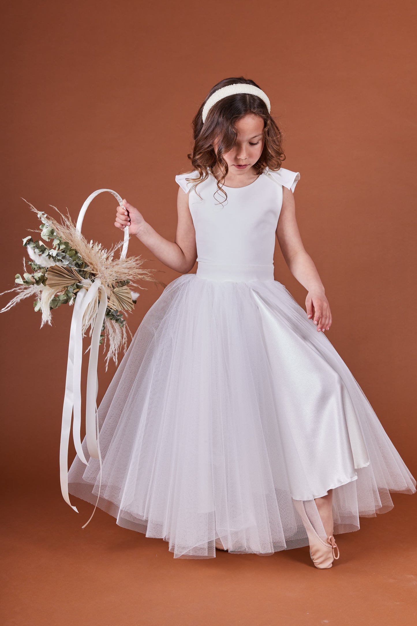 Millie Ruffled Flower Girl Dress