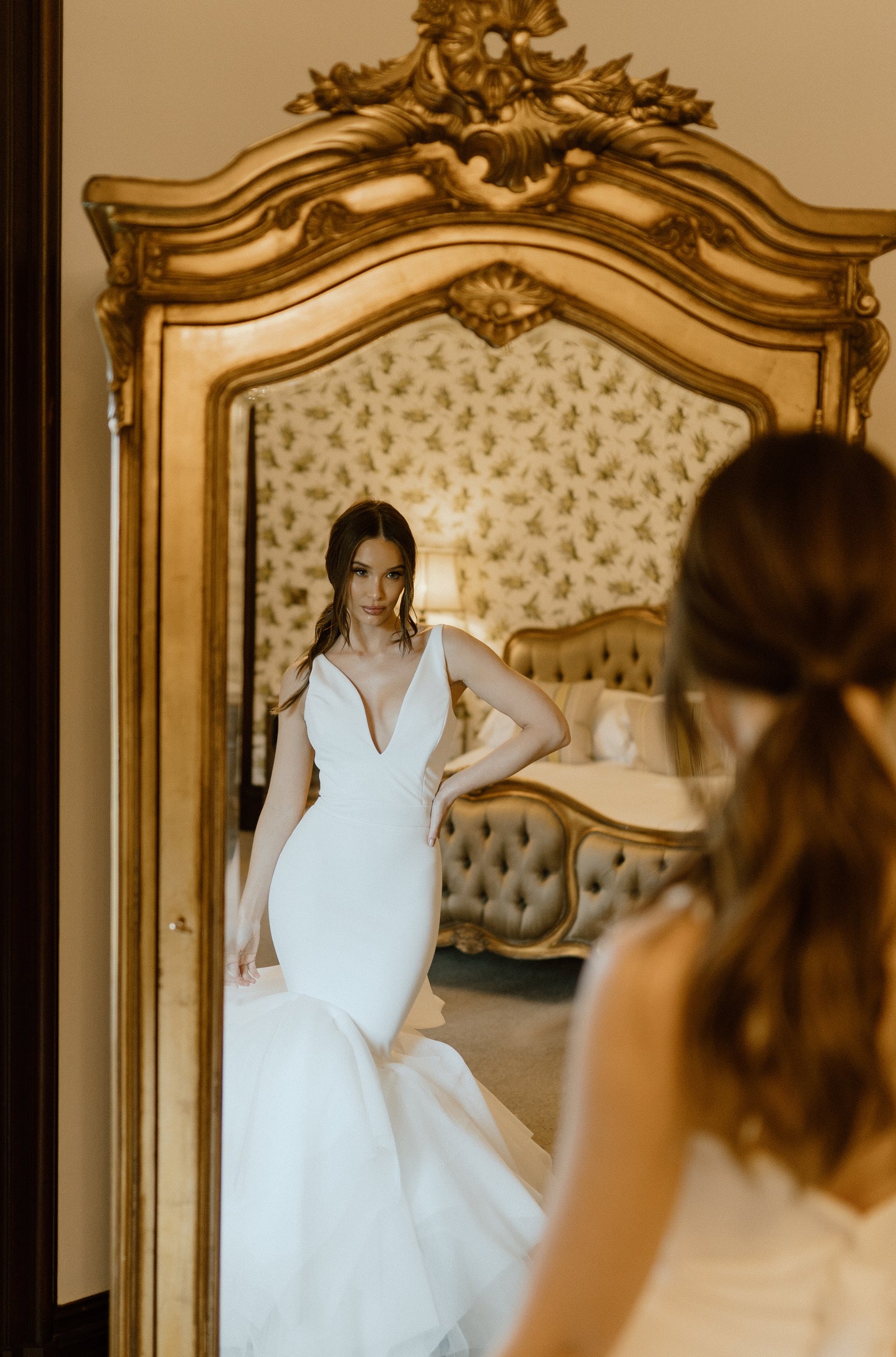 Ivory Bow Choppy Tulle Dress