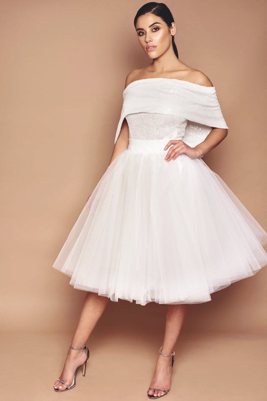Ivory Holly Bridesmaid Dress - Short